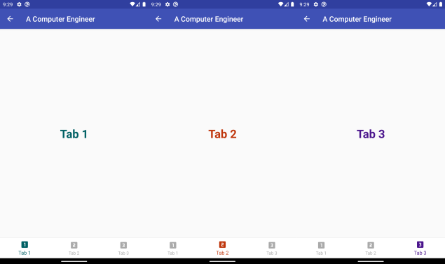 Different colors for selected tab in BottomNavigationView in Android